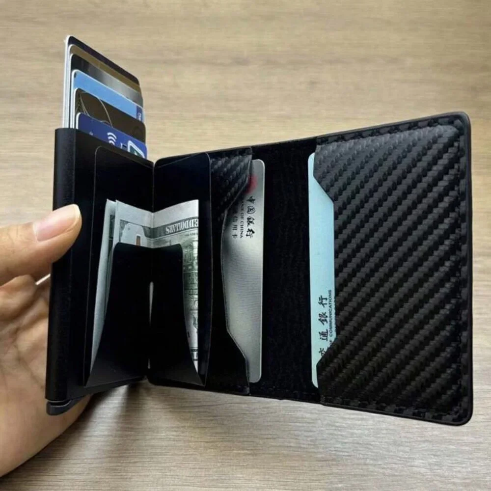 Black Carbon Fiber Wallet
